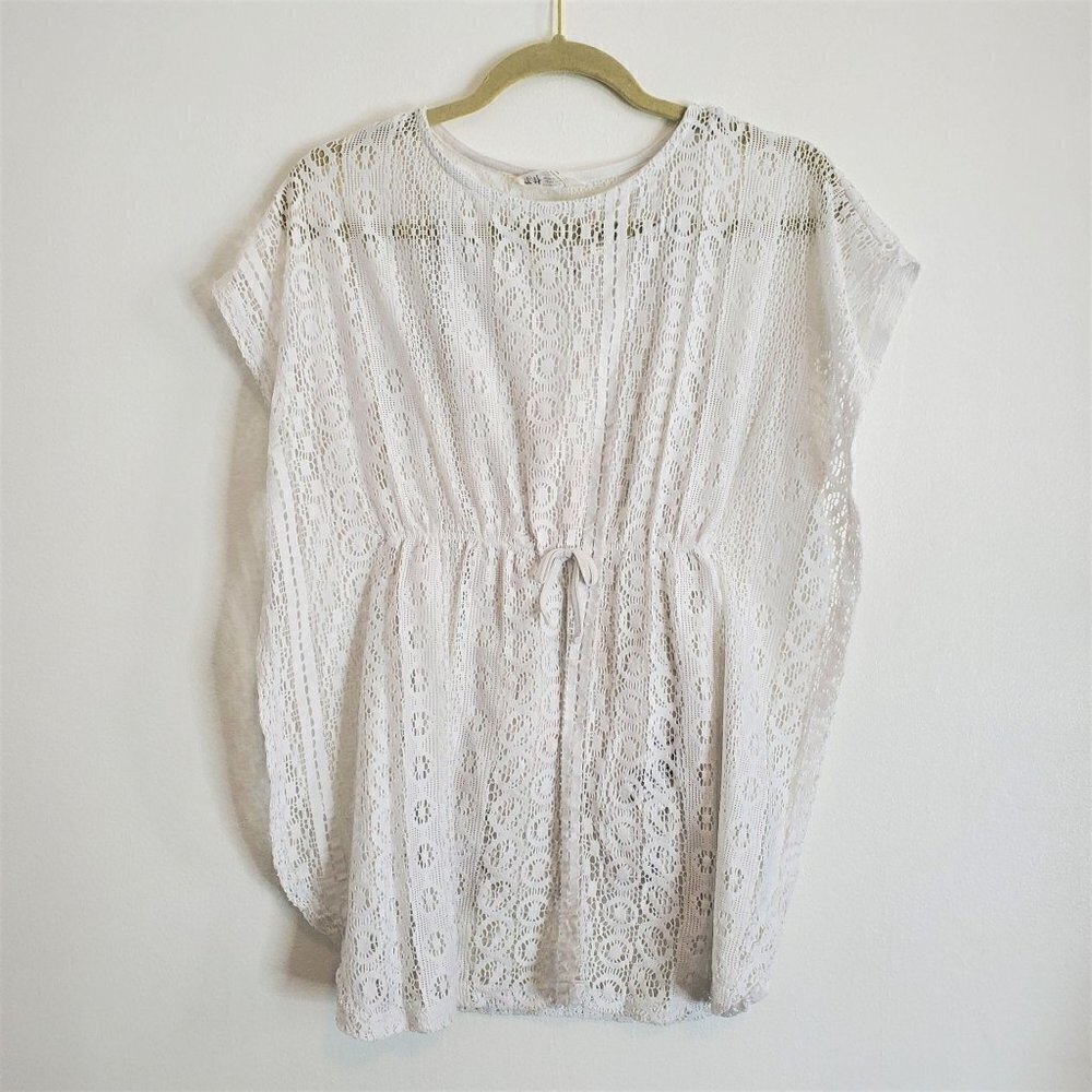 H&M White Lace Top Junior Size 8-10Y